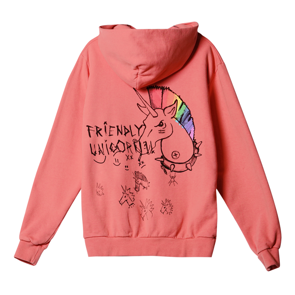 Pink unicorn hoodie discount